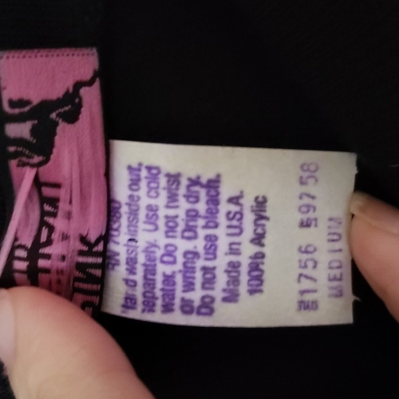 Pink Elephant 80s black and silver glitter paint sweatshirt lightweight, vintage - Picture 5 of 6